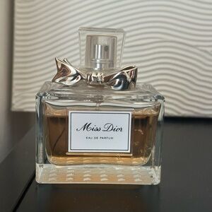 Dior Miss Dior Eau de Parfum - Clear Bottle with Gold Accent and Amber Liquid